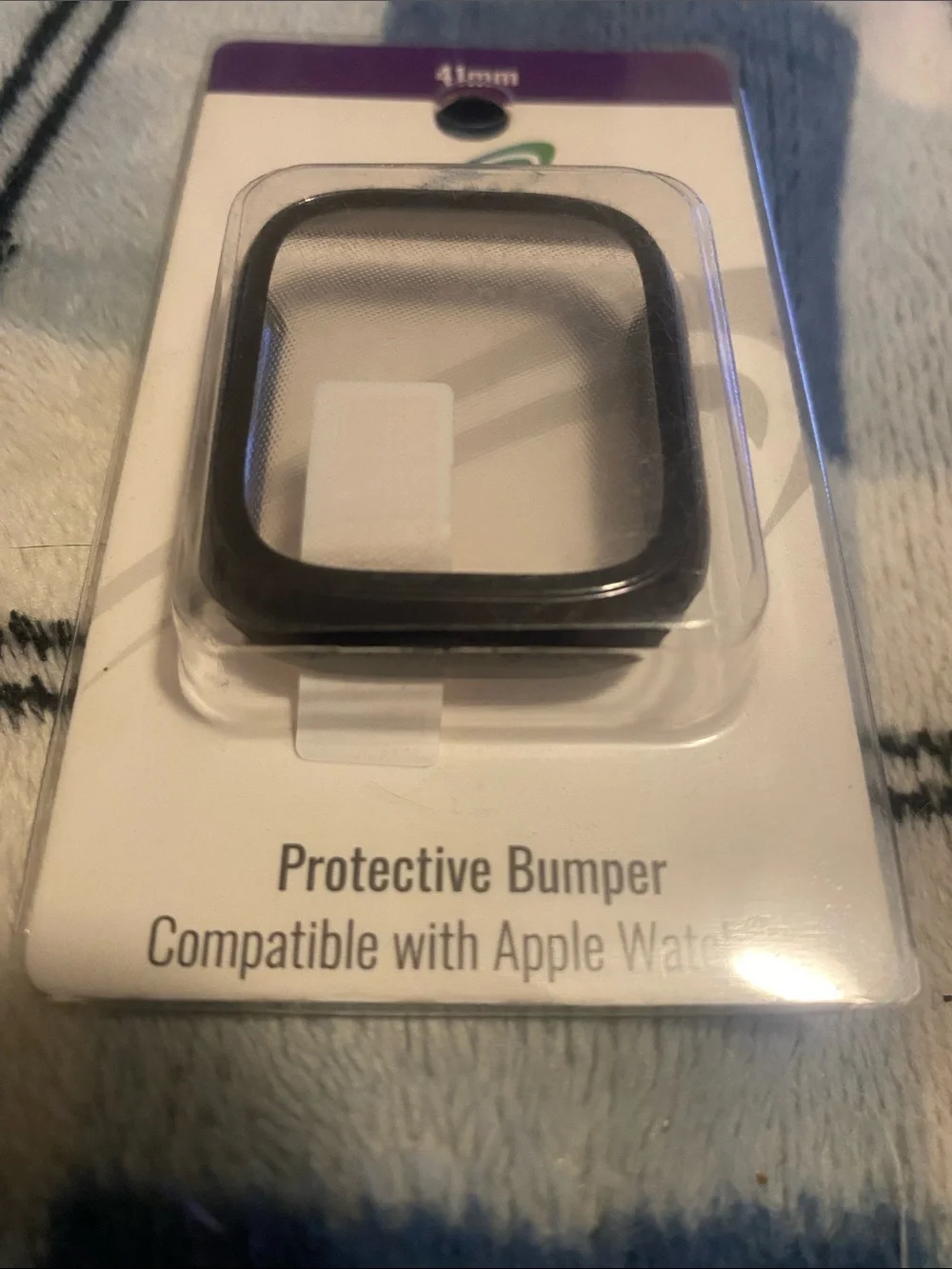 Compatible 41mm Apple Watch Protective Bumper Case - Black